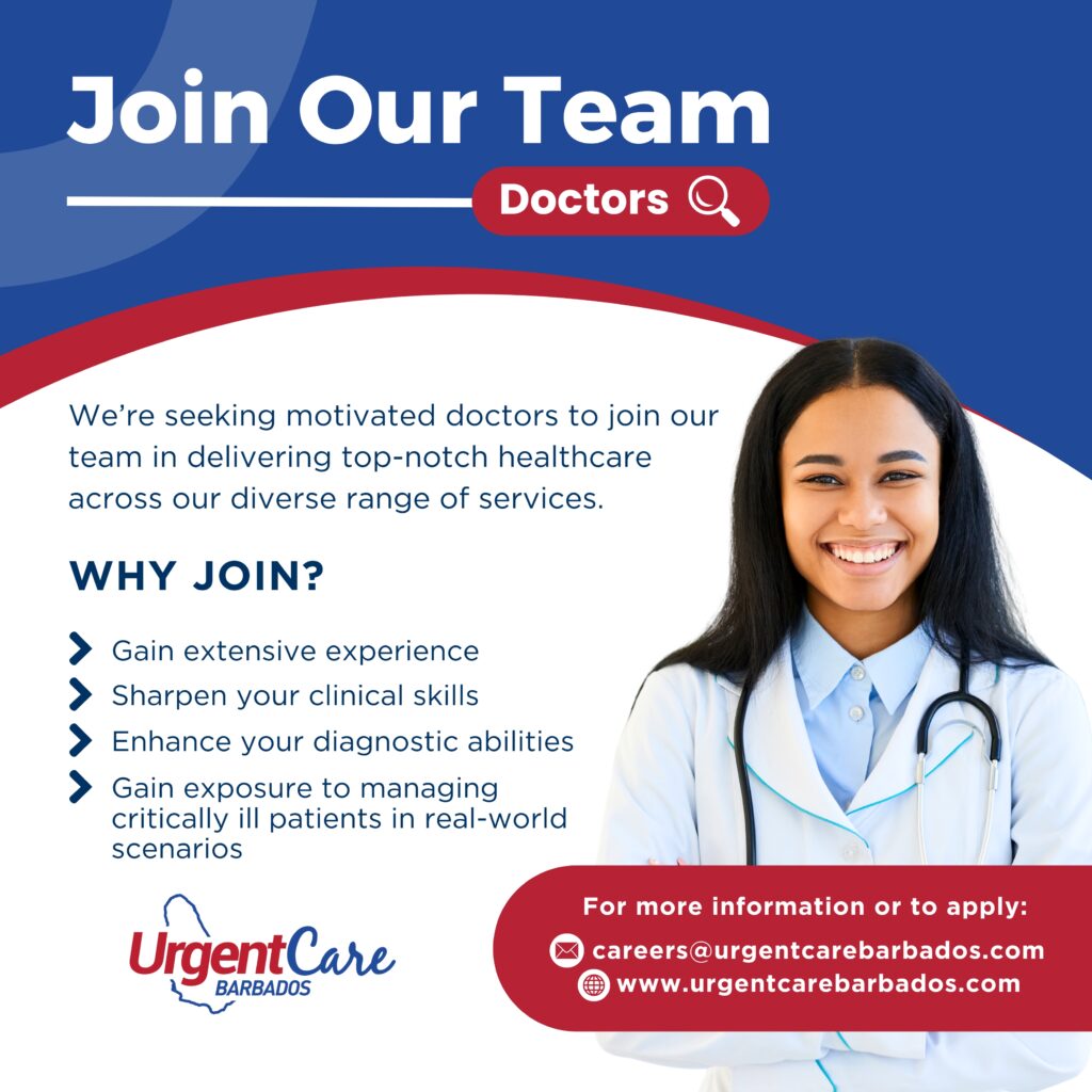 Urgent Care Barbados is hiring doctors.